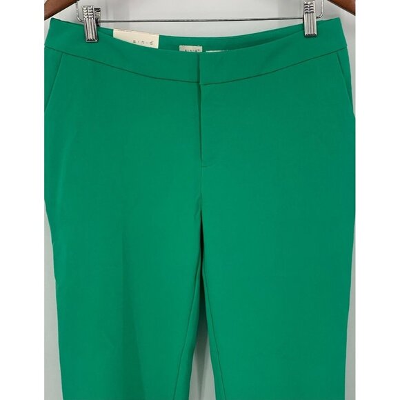 A New Day Pants Size 10 R Dazzling Jade Mid Rise Slim Ankle Stretch Women New - Picture 2 of 10